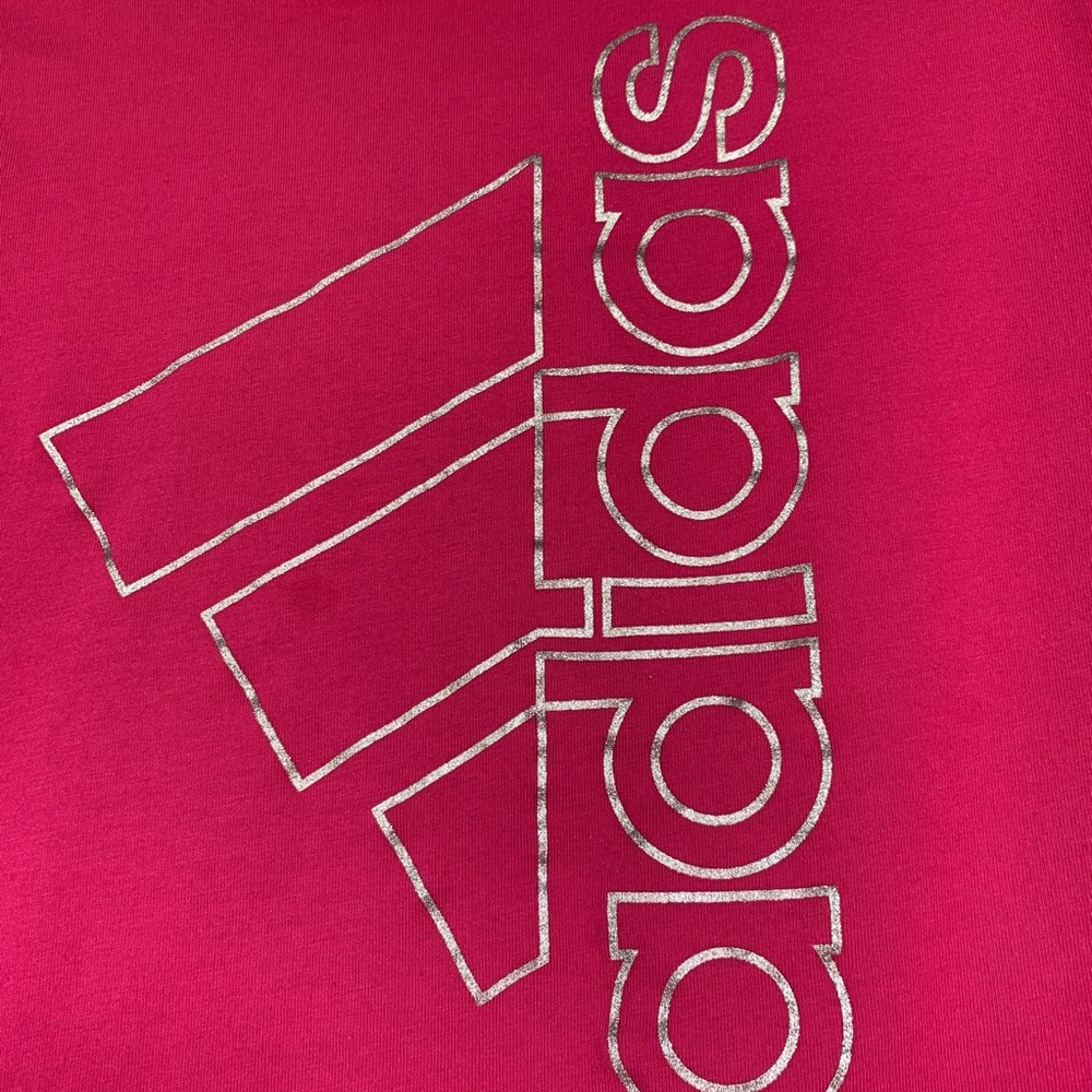 🛍 Girl’s Adidas Logo Cap Sleeve Top - size 6X - Picture 3 of 5